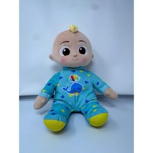 CoComelon Musical Glow Time JJ Plush Singing Doll Blue Pajamas Baby Toy 10in